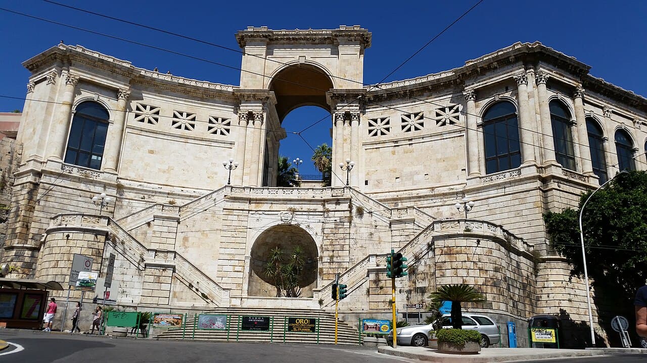 Cagliari seafront in Sardinia